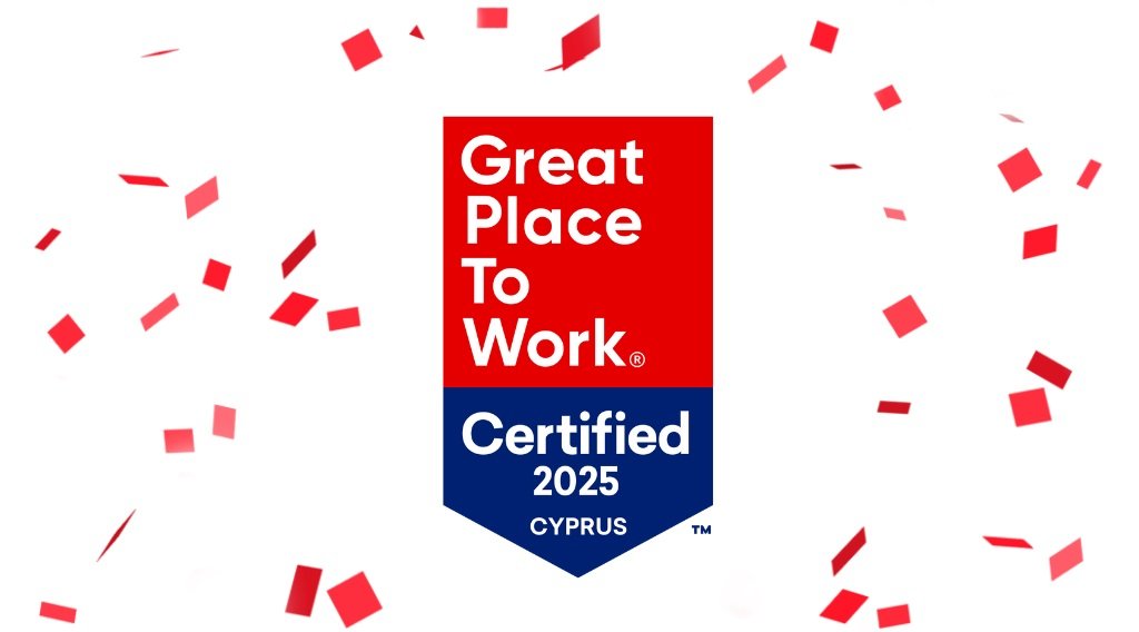 Certification badge from Great Place to Work for companies located in Cyprus.